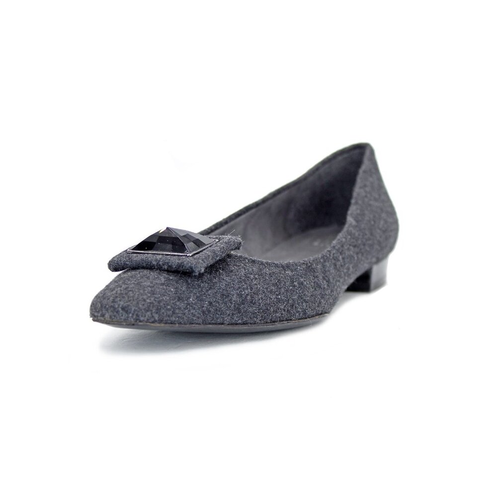 Women's Stuart Weitzman Textured Fabric Ornament Flat: Size:EU42/US11